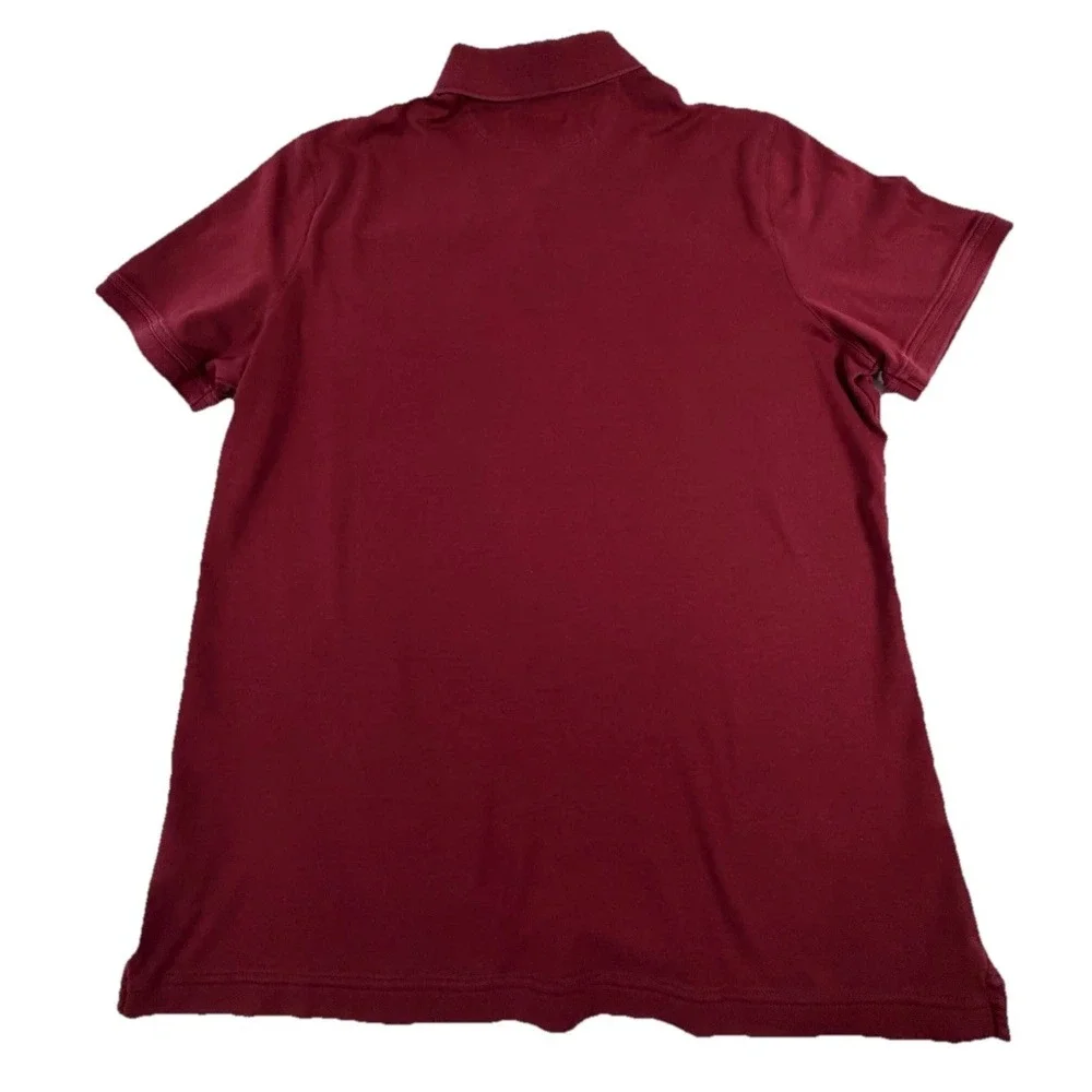 Banana Republic Luxury Touch Polo Shirt Men's Size Large Short Sleeve Casual Red